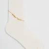 Hot & Other Stories Anklet Embellished Socks Ivory