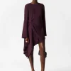 Shop & Other Stories Asymmetric Mini Dress Purple