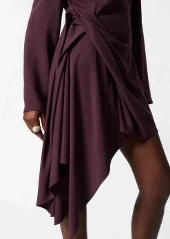 Shop & Other Stories Asymmetric Mini Dress Purple