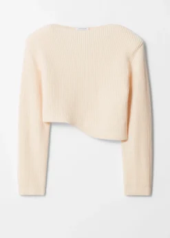 Best Sale & Other Stories Asymmetric Rib-Knit Sweater
