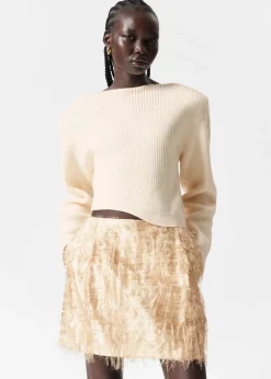 Best Sale & Other Stories Asymmetric Rib-Knit Sweater