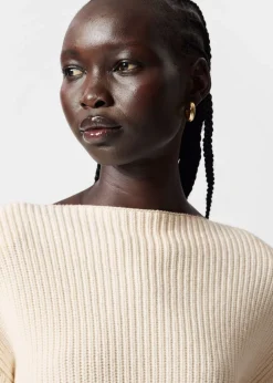Best Sale & Other Stories Asymmetric Rib-Knit Sweater