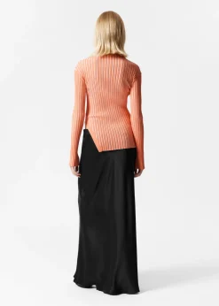 Cheap & Other Stories Asymmetric Rib-Knit Top