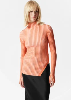 Cheap & Other Stories Asymmetric Rib-Knit Top