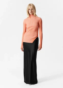 Cheap & Other Stories Asymmetric Rib-Knit Top