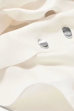 Fashion & Other Stories Asymmetric Silk Top White
