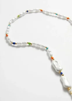 Best & Other Stories Beaded Belly Chain Ivory