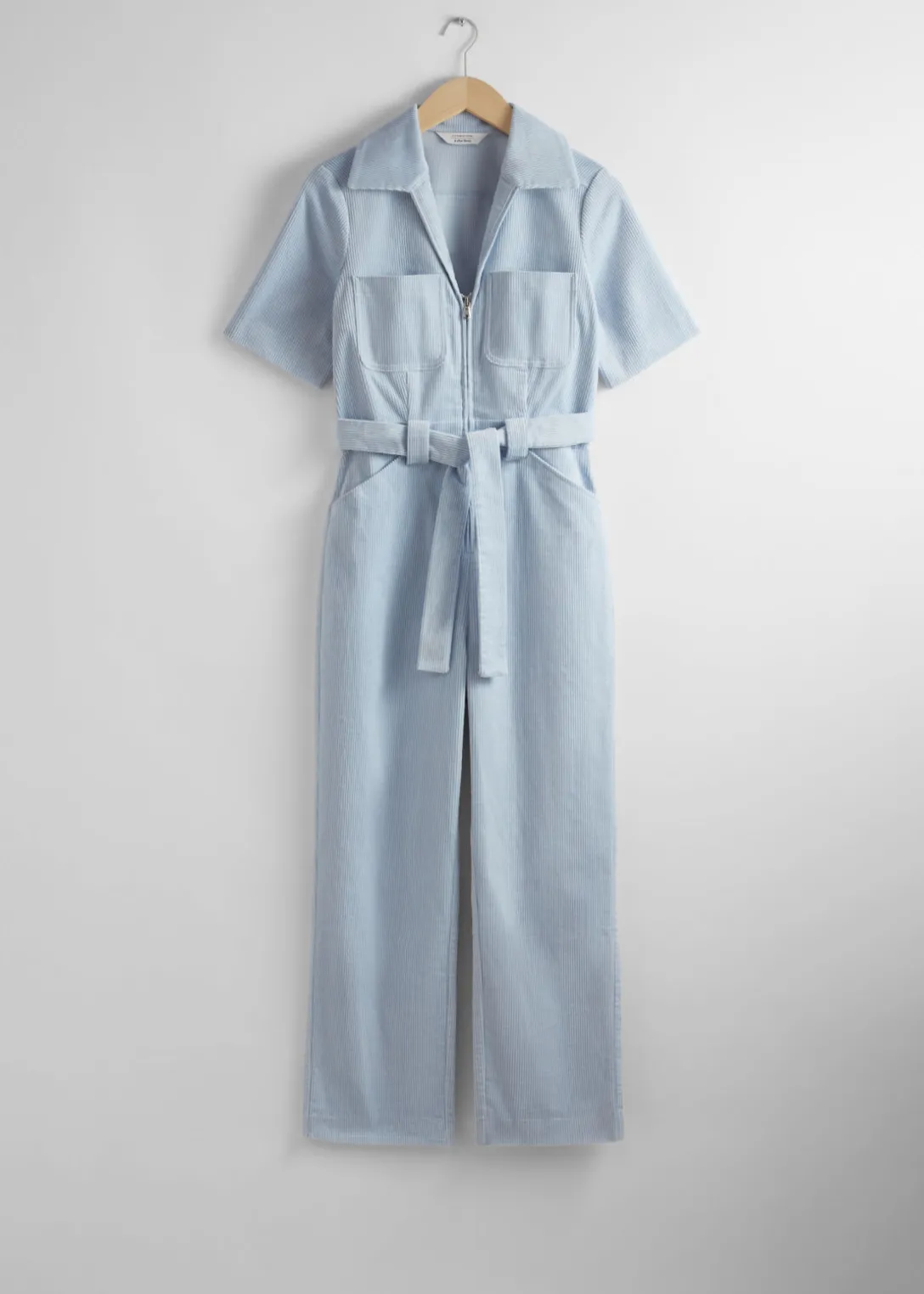 Hot & Other Stories Belted Corduroy Jumpsuit