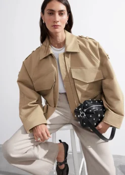 Best & Other Stories Belted Patch-Pocket Jacket