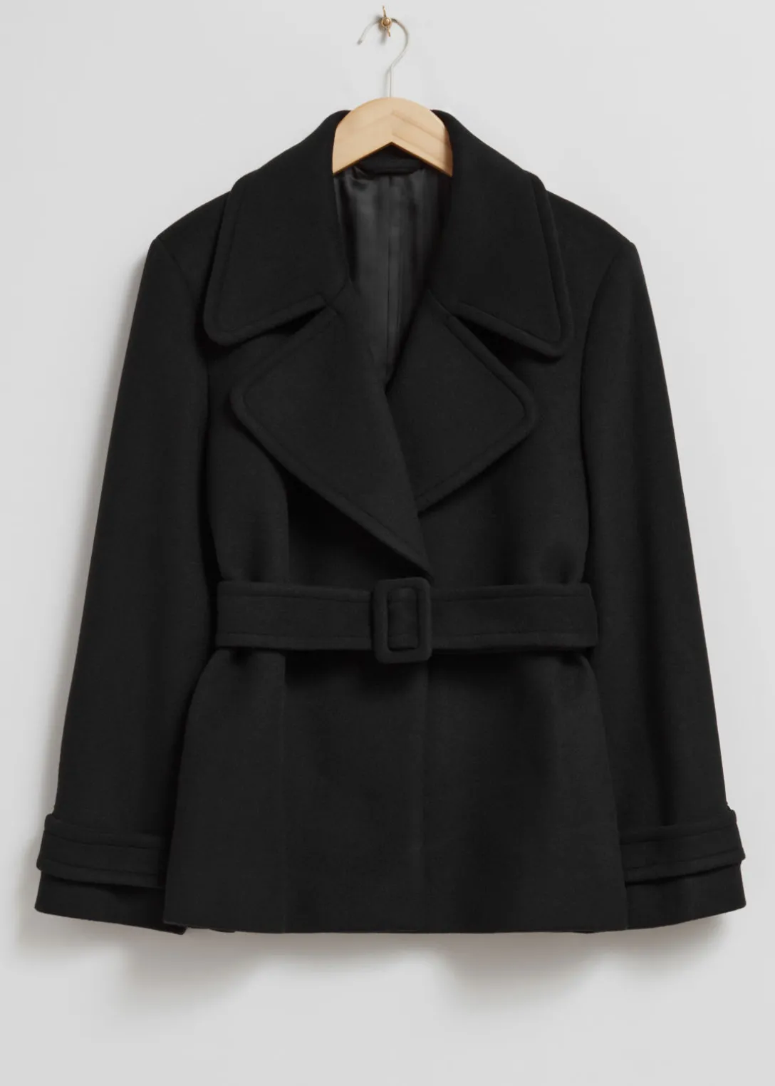 Cheap & Other Stories Belted Wool Jacket