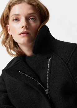 Best & Other Stories Biker Wool Jacket Black