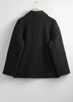 Best & Other Stories Biker Wool Jacket Black