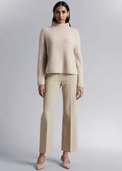 Online & Other Stories Boxy Knit Sweater Beige