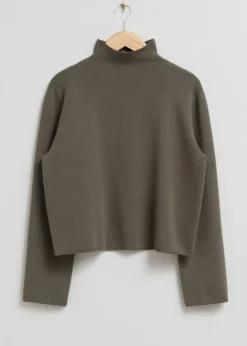 New & Other Stories Boxy Turtleneck Knit Sweater