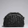 Shop & Other Stories Braided Leather Clutch Bag Black