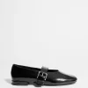 Store & Other Stories Buckled Leather Ballerinas