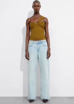 Outlet & Other Stories Buckle-Detailed Top Brown