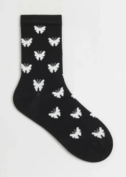Online & Other Stories Butterfly Socks