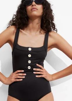 Best & Other Stories Button-Detailed Swimsuit