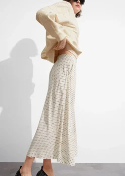 Clearance & Other Stories Buttoned A-Line Midi Skirt
