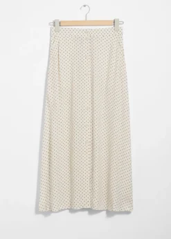 Clearance & Other Stories Buttoned A-Line Midi Skirt