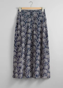 Clearance & Other Stories Buttoned A-Line Midi Skirt