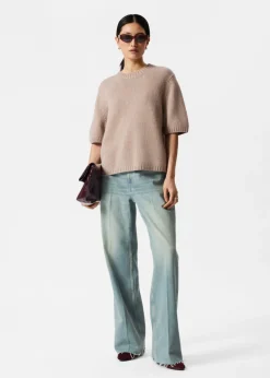 Cheap & Other Stories Cashmere-Blend Knit T-Shirt
