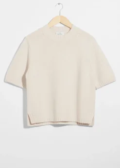 Cheap & Other Stories Cashmere-Blend Knit T-Shirt