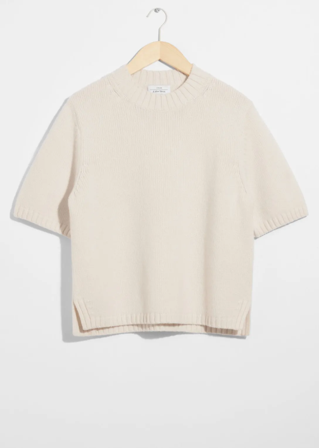Cheap & Other Stories Cashmere-Blend Knit T-Shirt