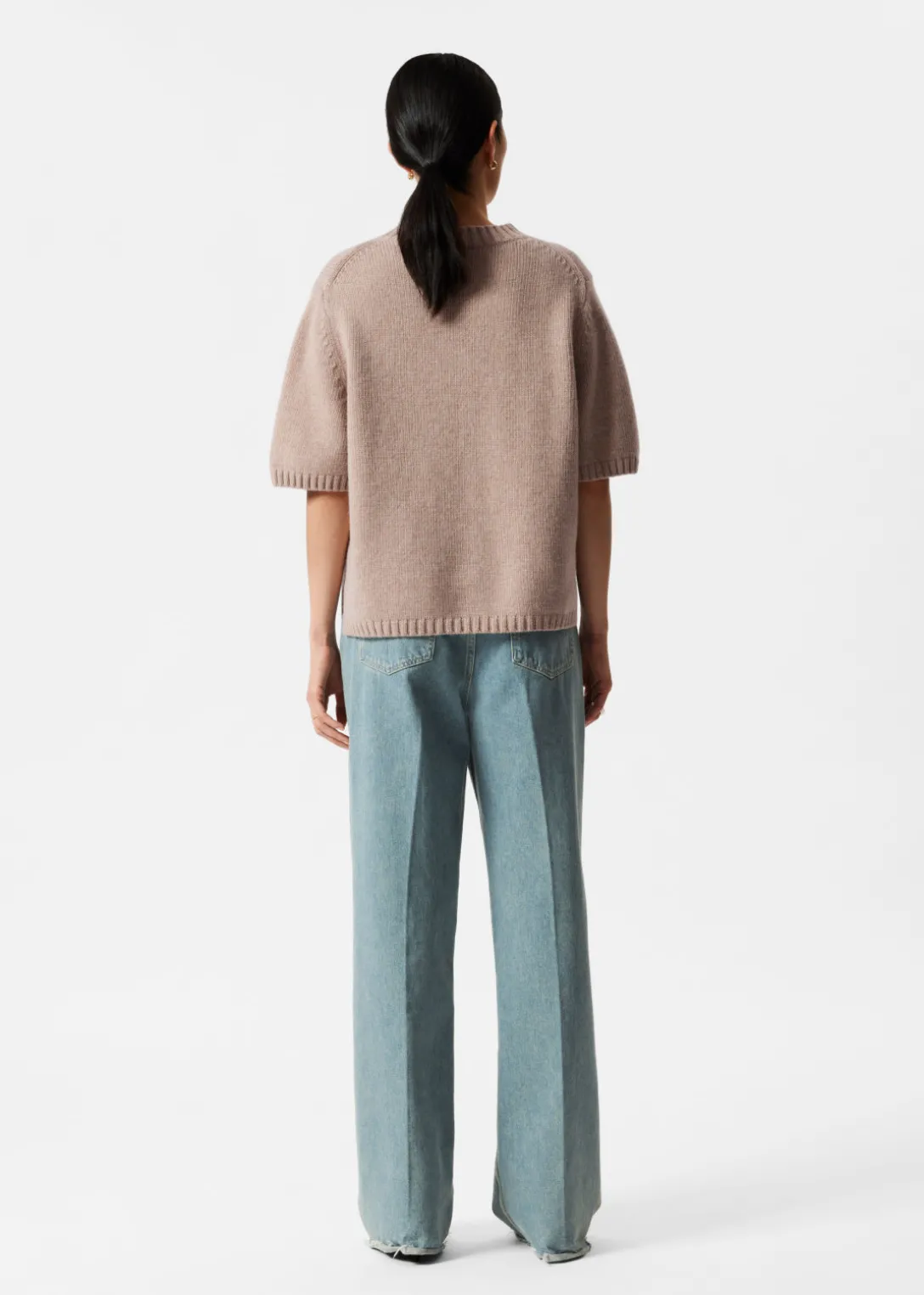 Cheap & Other Stories Cashmere-Blend Knit T-Shirt