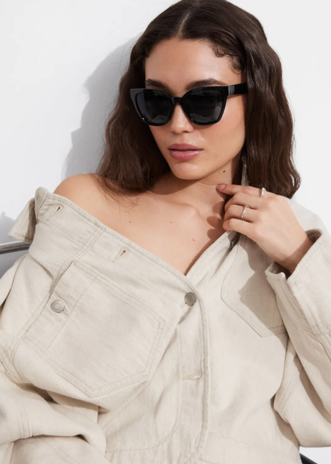 New & Other Stories Cat Eye Sunglasses