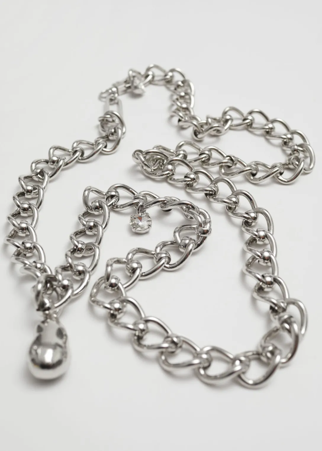 Best & Other Stories Charm Chain Belt Silver