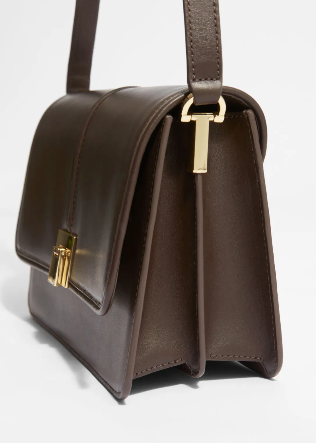 Clearance & Other Stories Classic Leather Shoulder Bag