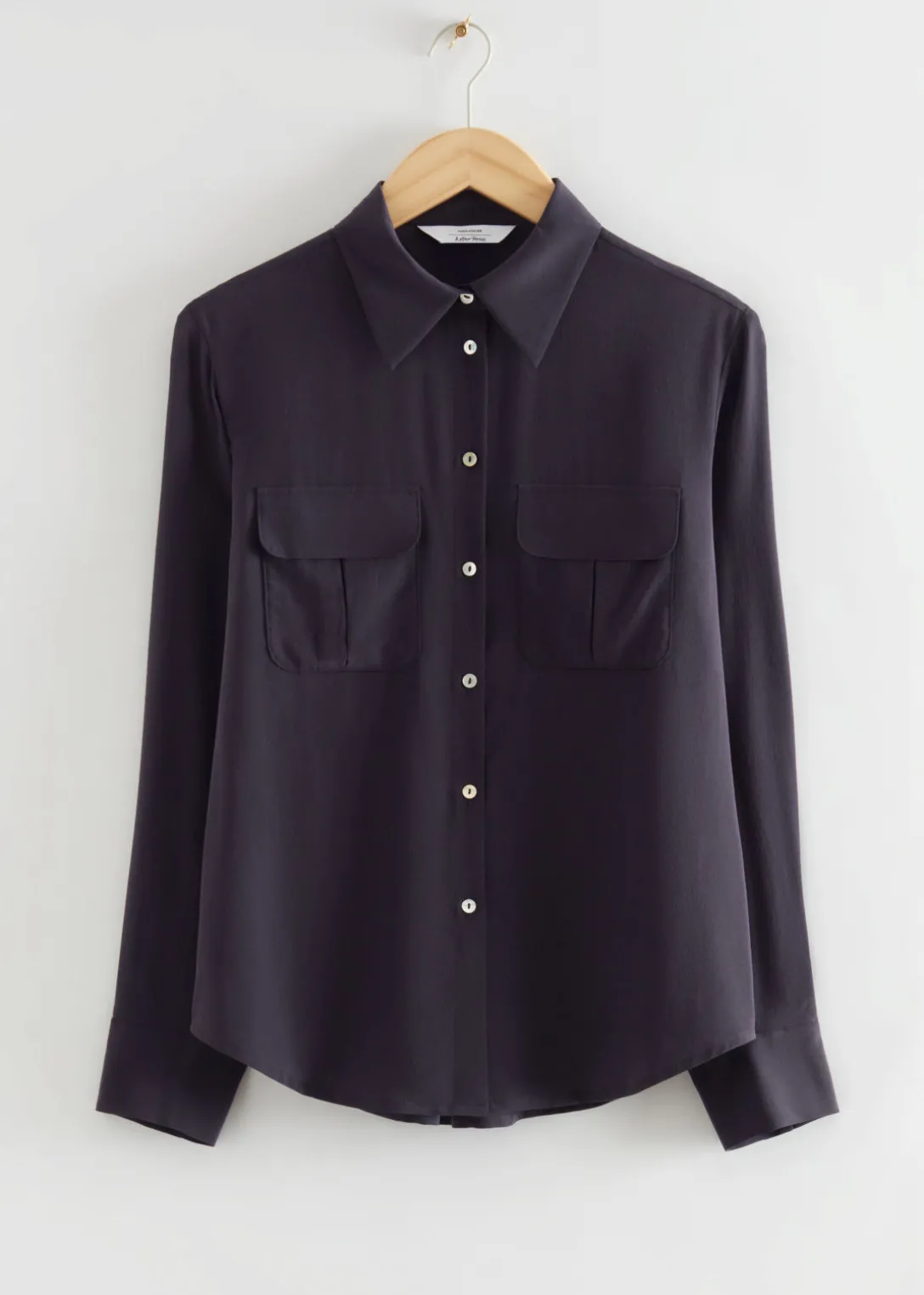 Shop & Other Stories Classic Mulberry Silk Shirt