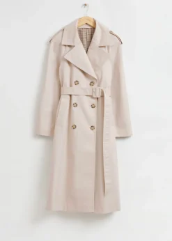 Clearance & Other Stories Classic Relaxed Trench Coat Beige