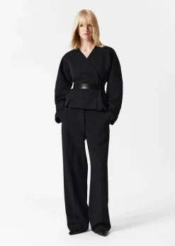 Shop & Other Stories Collarless Blazer Black