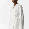 Discount & Other Stories Cotton Wrap Shirt White