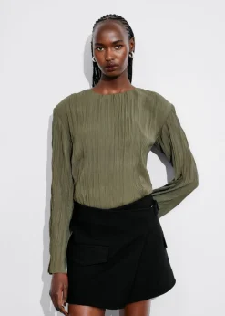 Online & Other Stories Crinkled Top
