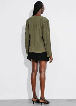 Online & Other Stories Crinkled Top