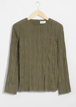 Online & Other Stories Crinkled Top