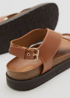Outlet & Other Stories Criss-Cross Leather Sandals