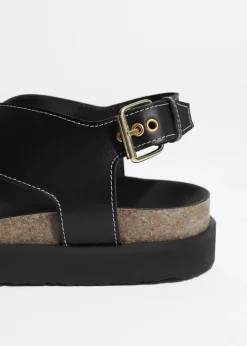 Outlet & Other Stories Criss-Cross Leather Sandals