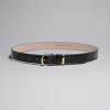 Clearance & Other Stories Croc Embossed Leather Belt