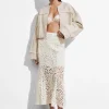 Flash Sale & Other Stories Crocheted Midi Skirt White