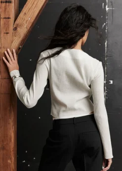 Online & Other Stories Cropped Asymmetric Frilled Top