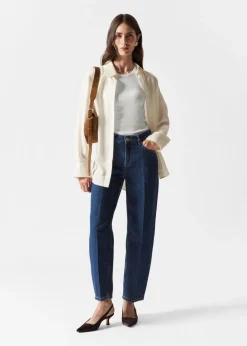 Store & Other Stories Cropped Barrel-Leg Jeans