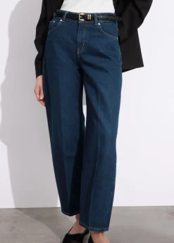 Store & Other Stories Cropped Barrel-Leg Jeans