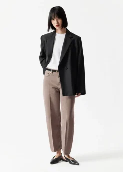 Store & Other Stories Cropped Barrel-Leg Jeans