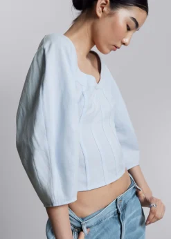 Fashion & Other Stories Cropped Corset Blouse