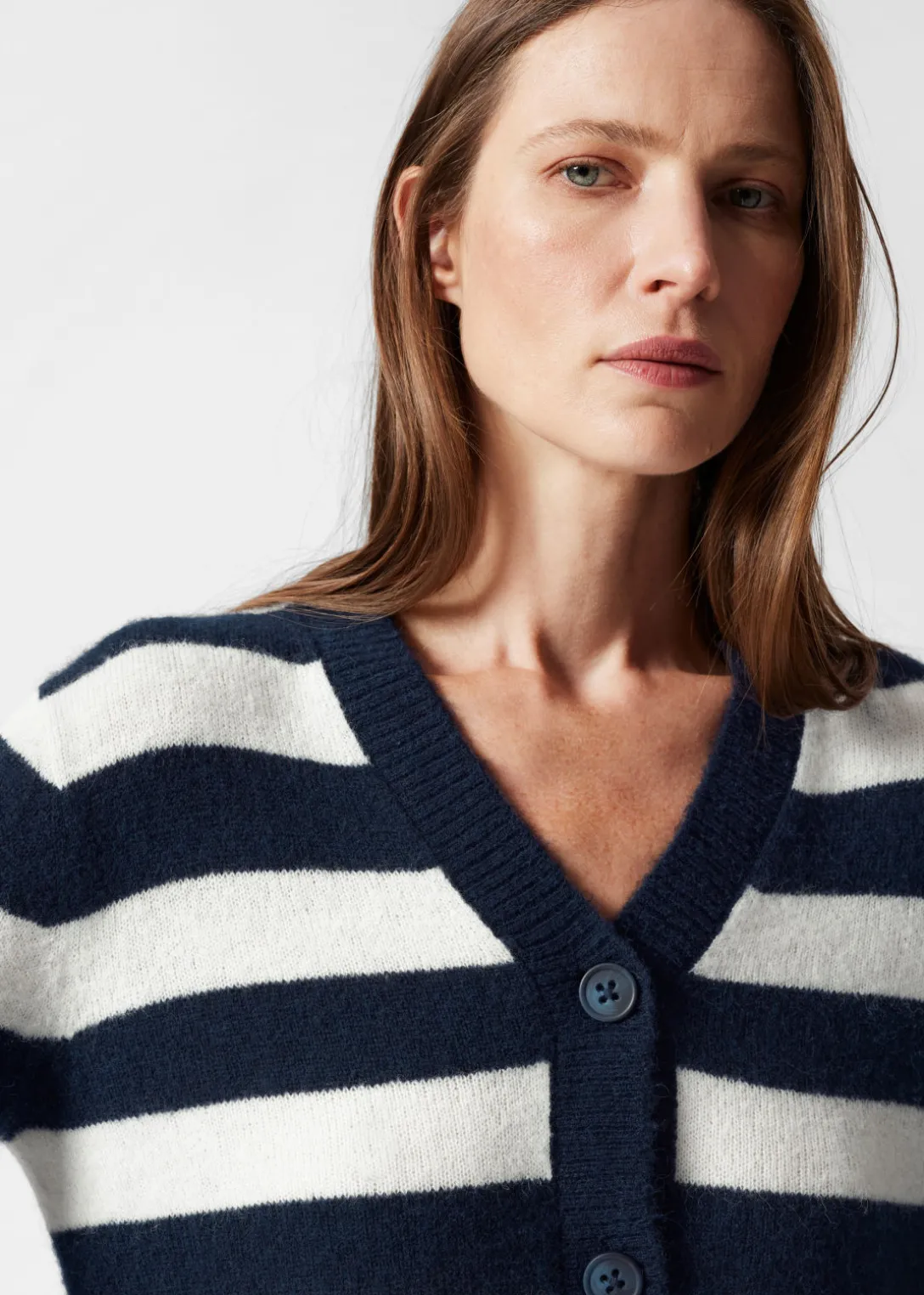 Hot & Other Stories Cropped Knit Cardigan